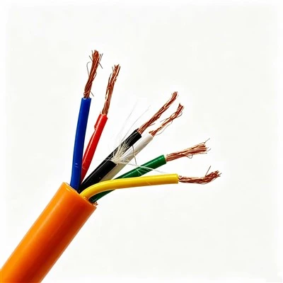 Trwały wodoodporny kabel 6 * 1,0 mm² Izolacja PE Pomarańczowa kurtka PUR Wodoszczelna konstrukcja z gołej miedzi dla inżynierii hydraulicznej