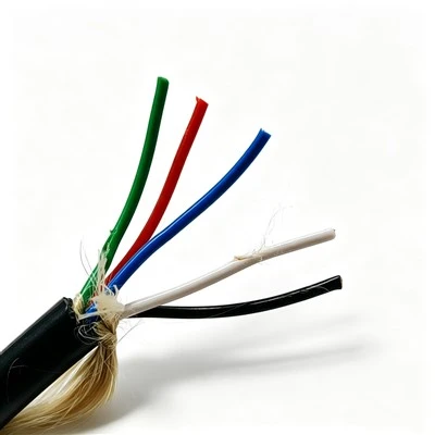 Elastyczny dwuwarstwowy kabel TPU 5*1 mm² Przewód z gołej miedzi Izolowany TPEE LCP w oplocie rozciągliwym do podwodnego kabla zasilającego ROV
